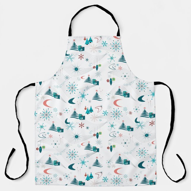 Retro A Go-Go Christmas Apron (Front)