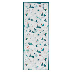 Retro A Go-Go Christmas Wine Gift Bag