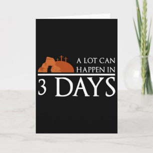Retro A Lot Can Happen In 3 Days Christian Jesus E Card