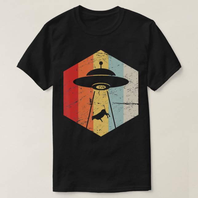 Retro Abduction  T-Shirt (Design Front)