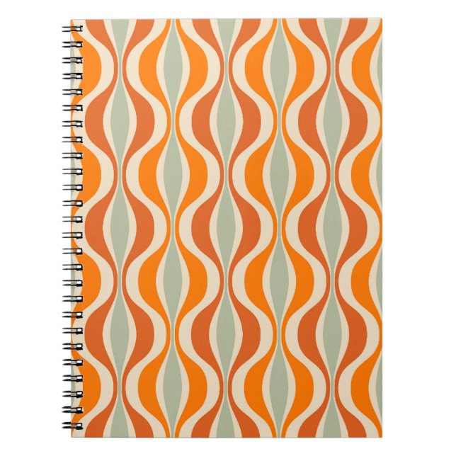 Retro Abstract: 50s-60s Seamless Style Notebook (Front)