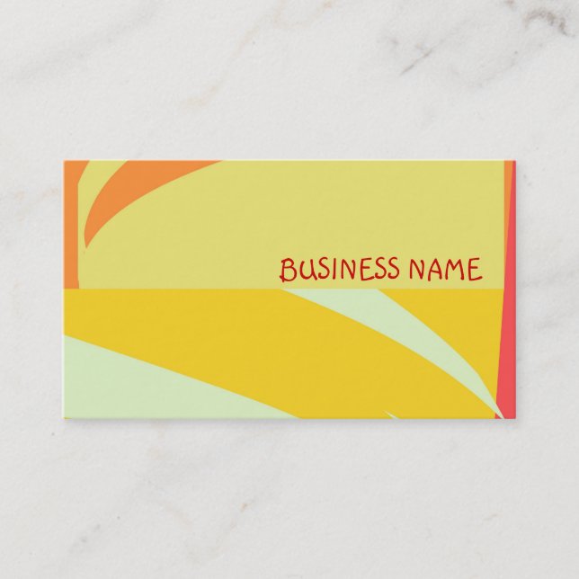 Retro Abstract Art Business Cards (Front)