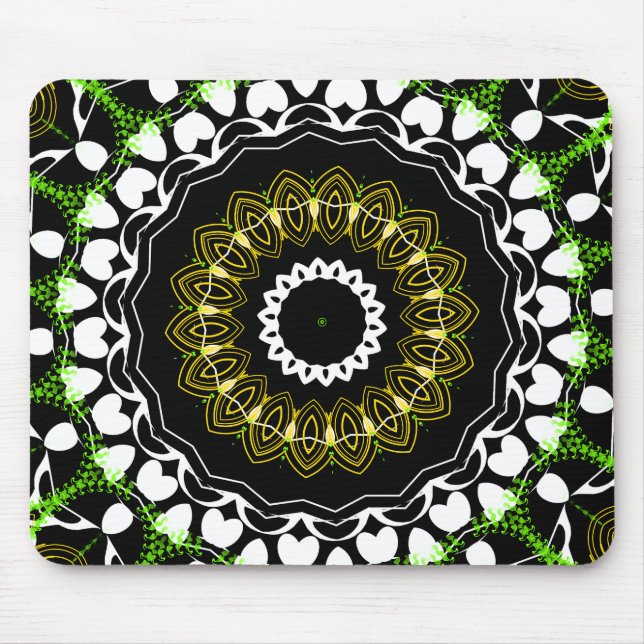 Retro Abstract Art Design Mouse pad (Front)