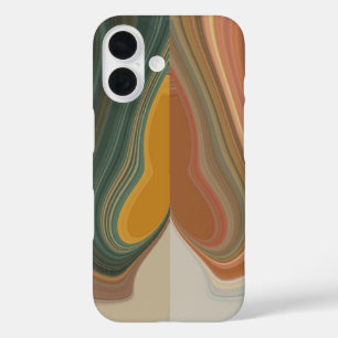 Retro Abstract Art Print iPhone 16 Case