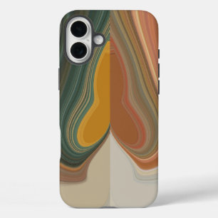 Retro Abstract Art Print iPhone 16 Plus Case