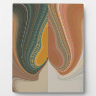 Retro Abstract Art Print Plaque