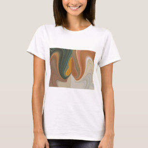 Retro Abstract Art Print T-Shirt