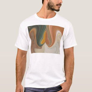Retro Abstract Art Print T-Shirt