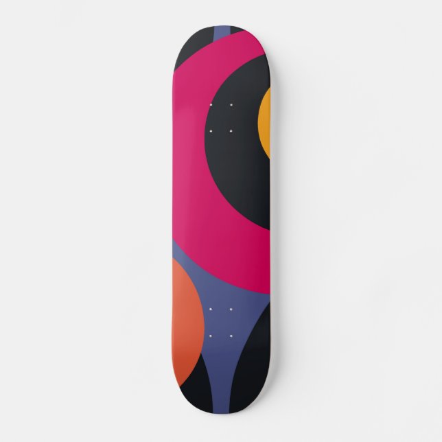 Retro Abstract Art Skateboard (Front)