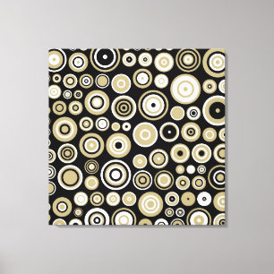 Retro Abstract Art - Wrapped Canvas
