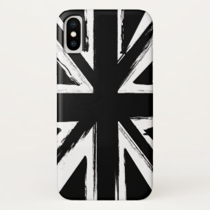 Retro abstract black union jack design Case-Mate iPhone case