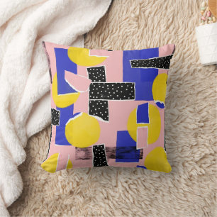 Retro Abstract Brushstroke (10) Cushion