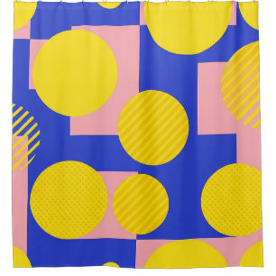 Retro Abstract Brushstroke (13) Shower Curtain
