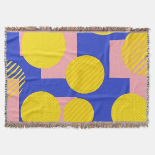 Retro Abstract Brushstroke (13) Throw Blanket
