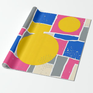 Retro Abstract Brushstroke (15) Wrapping Paper