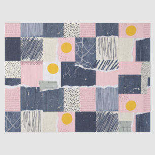 Retro Abstract Brushstroke (1) Tissue Paper