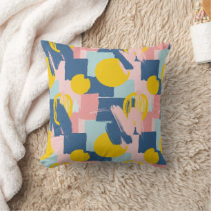 Retro Abstract Brushstroke (6) Cushion