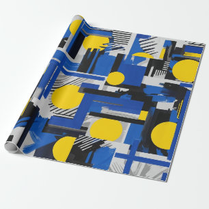 Retro Abstract Brushstroke (7) Wrapping Paper