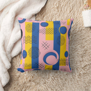 Retro Abstract Brushstroke (9) Cushion