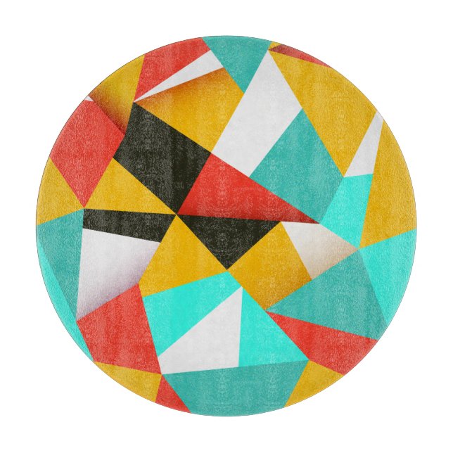 Retro Abstract: Colourful Blend. Cutting Board (Front)