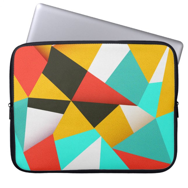 Retro Abstract: Colourful Blend. Laptop Sleeve (Front)