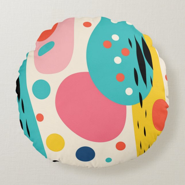 Retro Abstract Forest Pillow (Front)