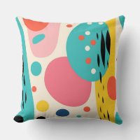 Retro Abstract Forest Pillow