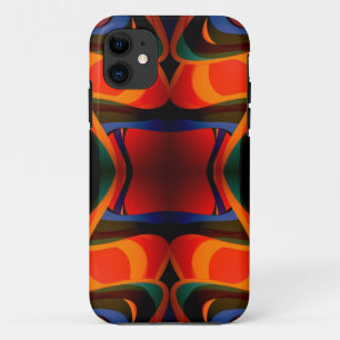 Retro abstract fractal Case-Mate iPhone case