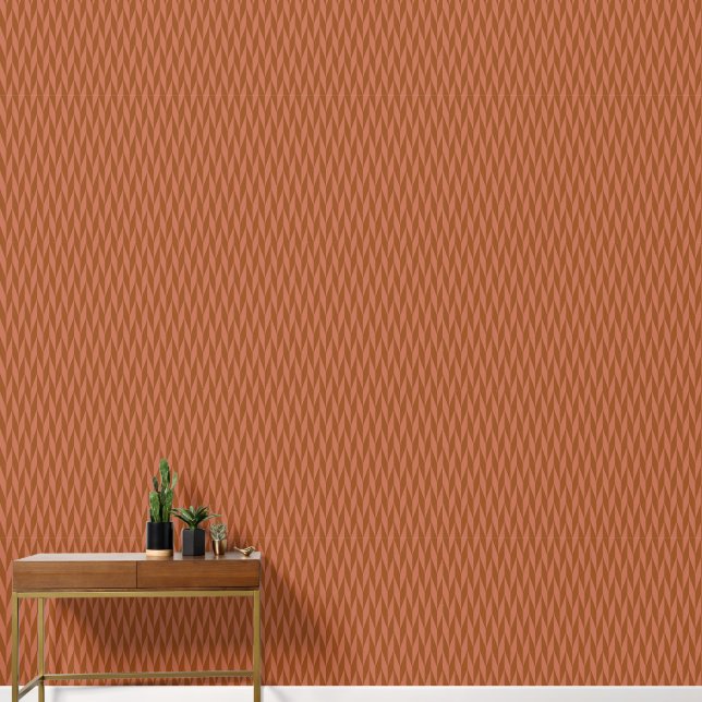 Retro abstract geometric herringbone pattern. wallpaper (Hallway)