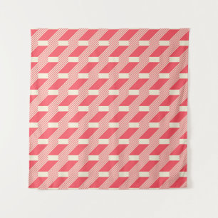 Retro Abstract Geometric, Vintage Stairs. Tapestry