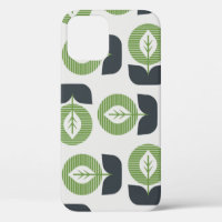 Retro Abstract Leaves: Seamless Vintage Style