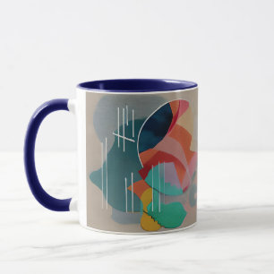 Retro abstract minimalist art  mug