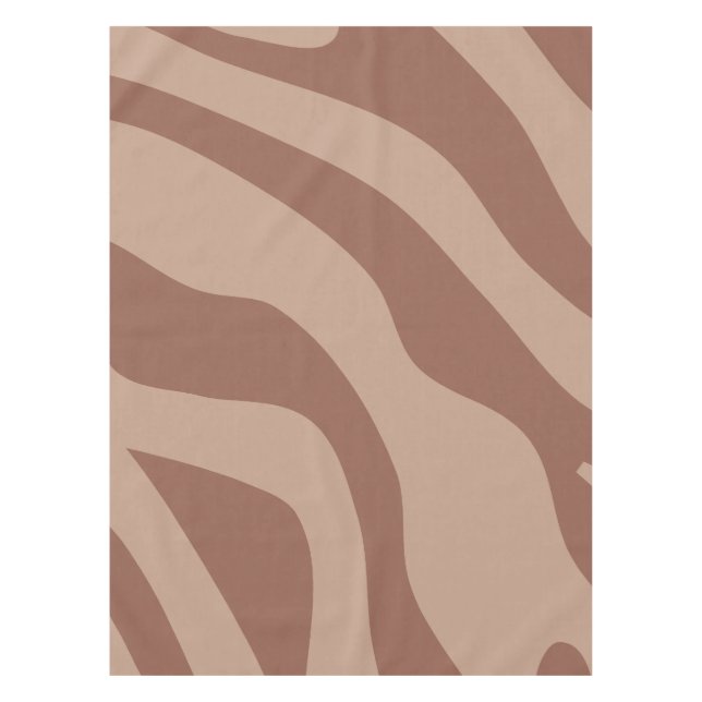 Retro Abstract Mocha Mousse 02 Tablecloth (Front)