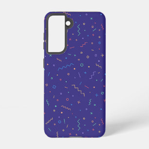 Retro Abstract Neon Pattern Samsung Galaxy Case
