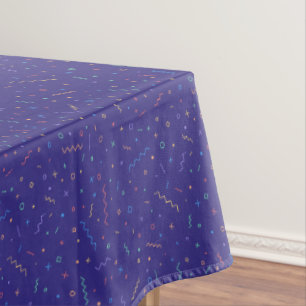 Retro Abstract Neon Pattern Tablecloth