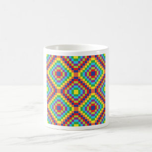 Retro Abstract Pattern Coffee Mug