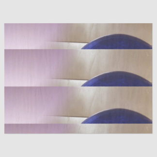 Retro Abstract Semi Circles on Soft Gold Tissue Paper