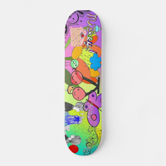 Retro Abstract Skateboard (Front)