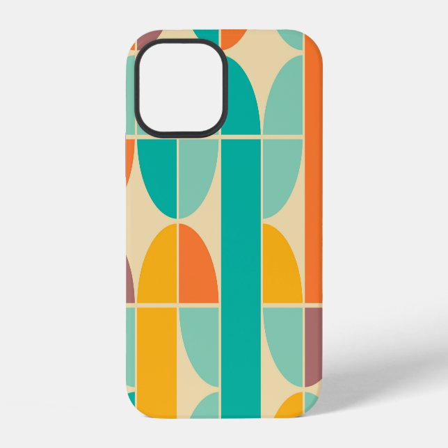 Retro Abstract: Timeless Seamless Design. iPhone Case (Back)