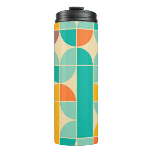 Retro Abstract: Timeless Seamless Design. Thermal Tumbler