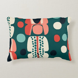 Retro Abstract Totem & Pod Pillow