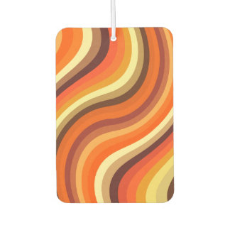 Retro Abstract Waves and Curves Car Air Freshener