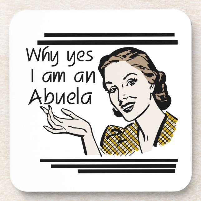 Retro Abuela Gits Coaster (Front)