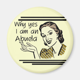 Retro Abuela T-shirts and Gifts Magnet