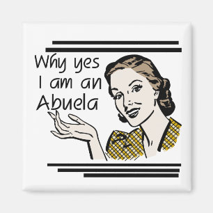 Retro Abuela T-shirts and Gifts Magnet