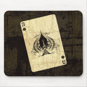 Retro Ace of Spades Mouse Pad