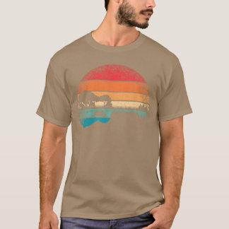 Retro Acoustic Guitar Lake Guitarist Music Rock Me T-Shirt