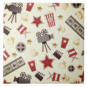 Retro Acting Movies Theatre/Theatre Tile