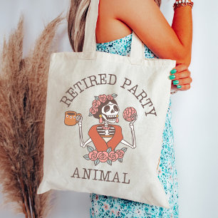 Retro Addiction Recovery   Retired Party Animal Tote Bag