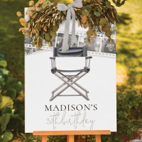 Retro Adult Birthday Sign Personalised Film Strip